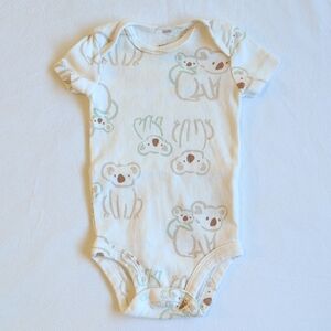 carter's koala unisex cotton short sleeve bodysuit diaper shirt 3 months baby